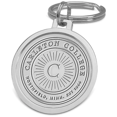 Silver Carleton Knights Split-Wire Key Ring