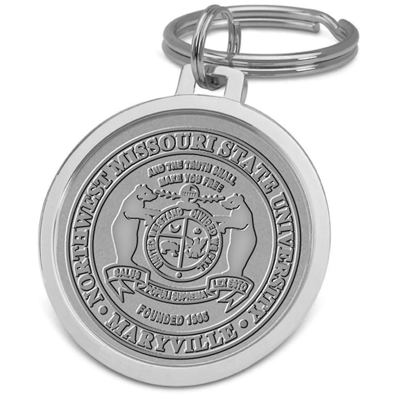 Silver Northwest Missouri State Bearcats Split-Wire Key Ring