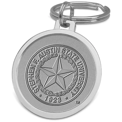Silver Stephen F Austin Lumberjacks Team Split-Wire Key Ring