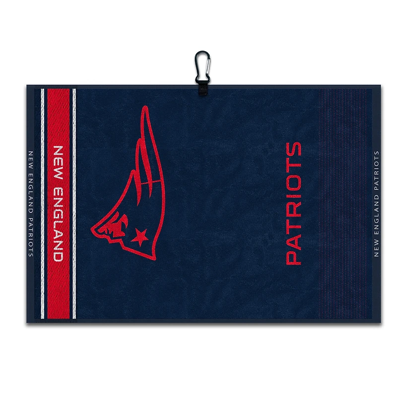 WinCraft New England Patriots 16" x 24" Jacquard Hand Towel with Carabiner