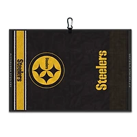 WinCraft Pittsburgh Steelers 16" x 24" Jacquard Hand Towel with Carabiner