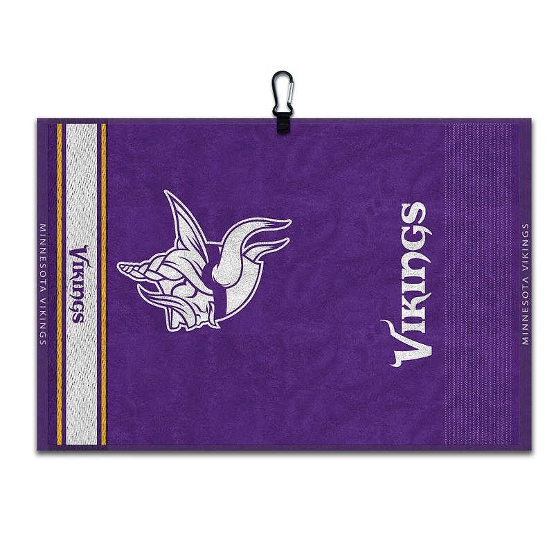 WinCraft Minnesota Vikings 16" x 24" Jacquard Hand Towel with Carabiner