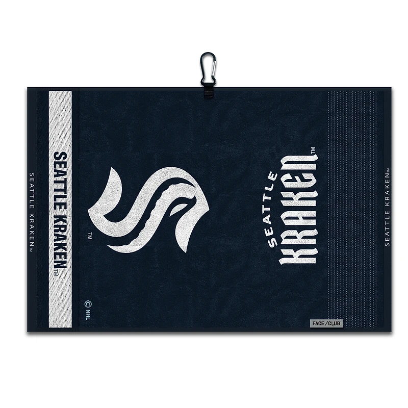 WinCraft Seattle Kraken 16" x 24" Jacquard Hand Towel with Carabiner