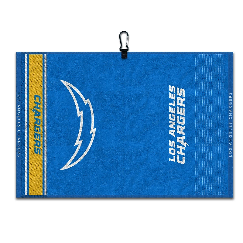 WinCraft Los Angeles Chargers 16" x 24" Jacquard Hand Towel with Carabiner