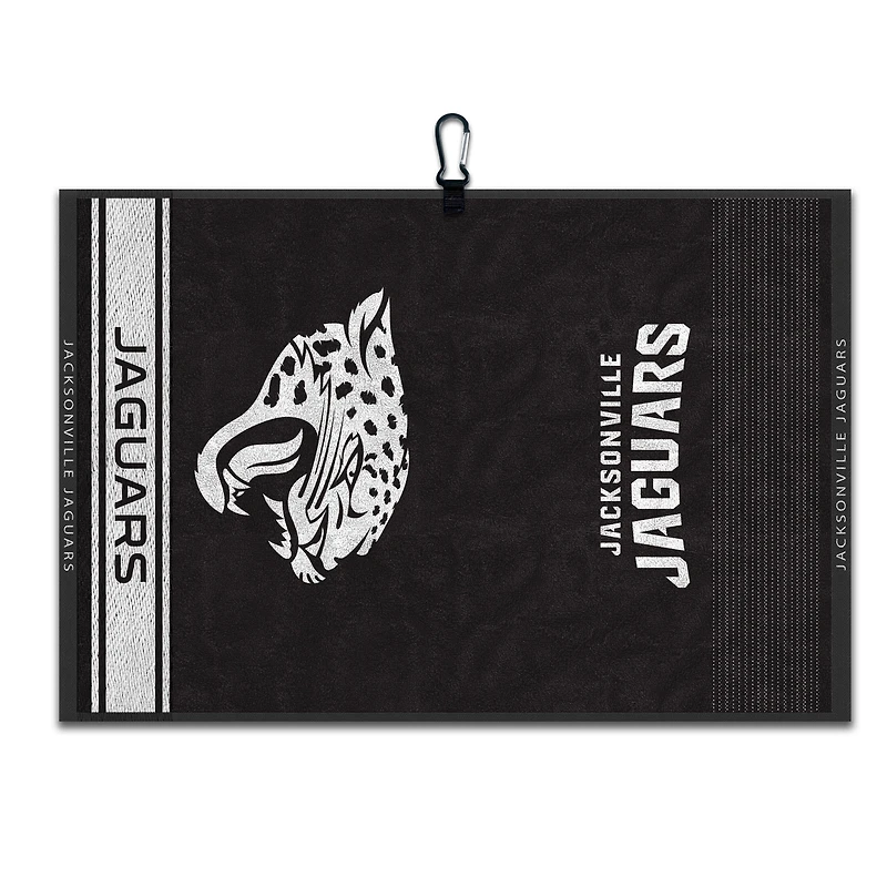 WinCraft Jacksonville Jaguars 16" x 24" Jacquard Hand Towel with Carabiner
