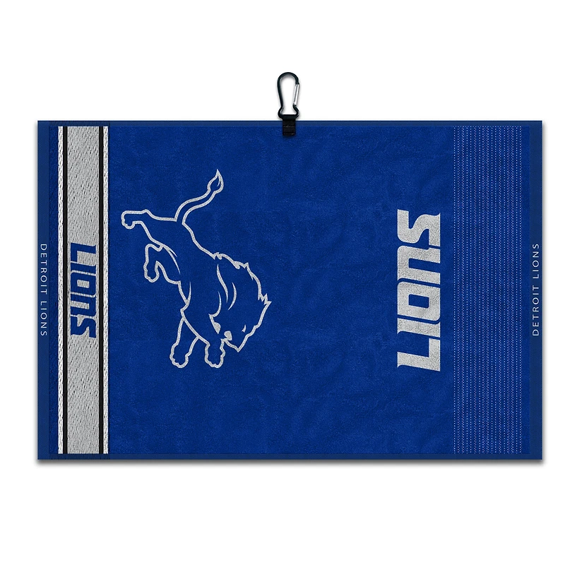 WinCraft Detroit Lions 16" x 24" Jacquard Hand Towel with Carabiner