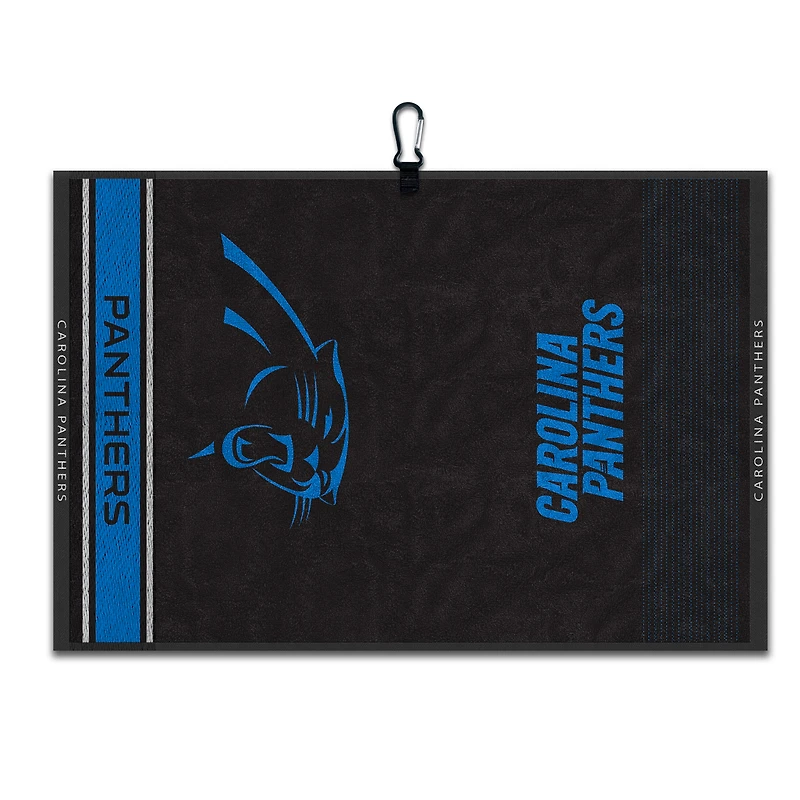 WinCraft Carolina Panthers 16" x 24" Jacquard Hand Towel with Carabiner