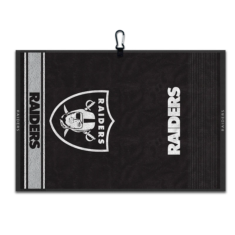 WinCraft Las Vegas Raiders 16" x 24" Jacquard Hand Towel with Carabiner