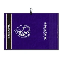 WinCraft Baltimore Ravens 16" x 24" Jacquard Hand Towel with Carabiner