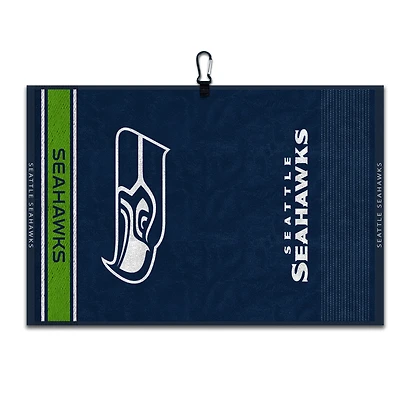 WinCraft Seattle Seahawks 16" x 24" Jacquard Hand Towel with Carabiner