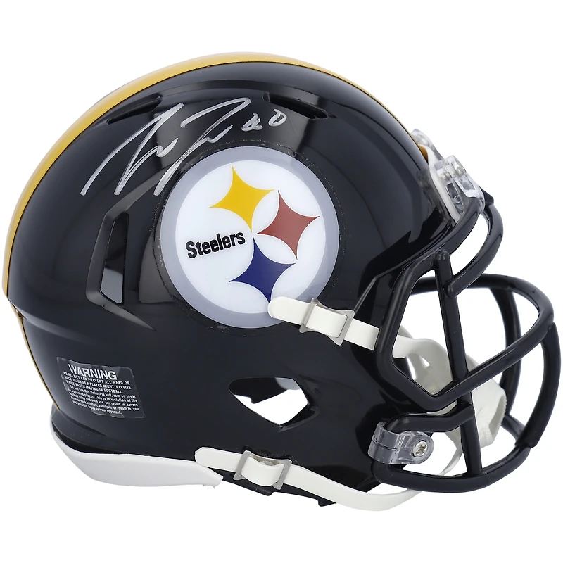 Pat Freiermuth Pittsburgh Steelers Autographed Riddell Speed Mini Helmet