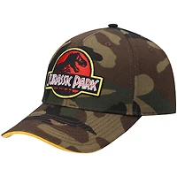 Men's BIOWORLD Green Jurassic Park Camo Snapback Hat