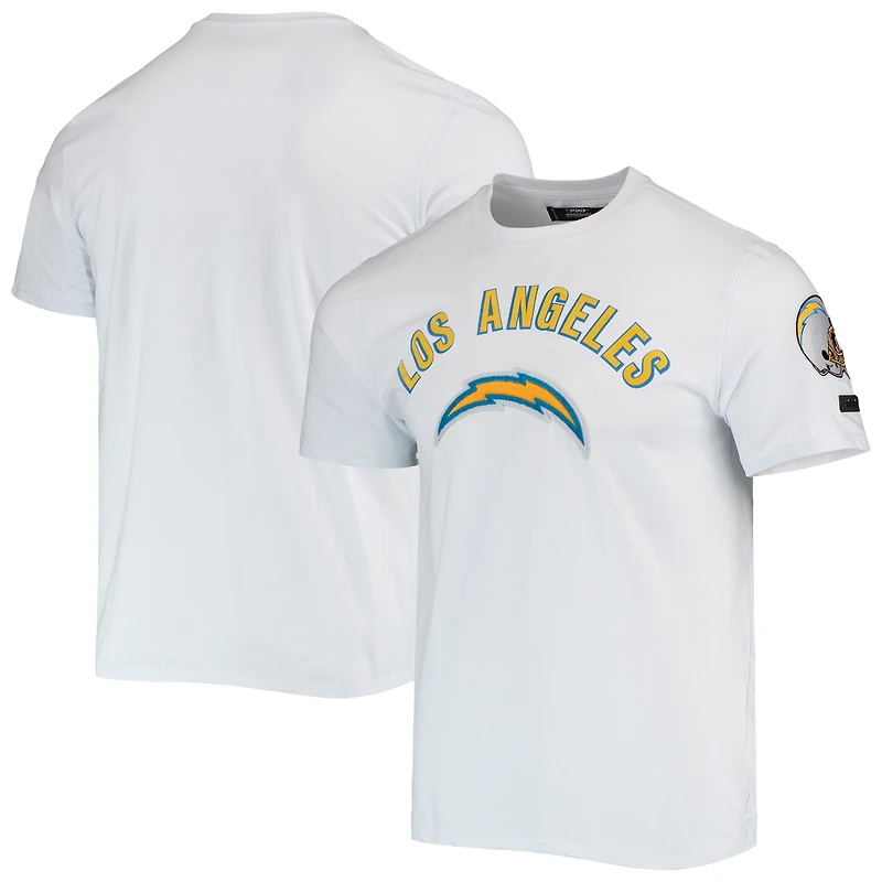 Men's Pro Standard White Los Angeles Chargers Team Classic Bristle Slim-Fit T-Shirt