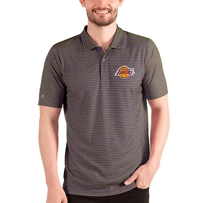 Men's Antigua Purple/Gold Los Angeles Lakers Esteem Polo