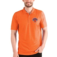 Men's Antigua Orange/White New York Knicks Esteem Polo