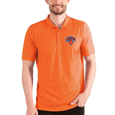 Men's Antigua Orange/White New York Knicks Esteem Polo