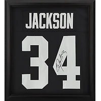 Bo Jackson Los Angeles Raiders Autographed Framed Mitchell & Ness Black Authentic Jersey Shadowbox