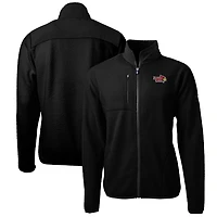 Men's Cutter & Buck Black Illinois State Redbirds Big & Tall Cascade Eco Sherpa Fleece Full-Zip Jacket