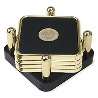 McDaniel Green Terror Gold 4-Piece Square Coaster Set