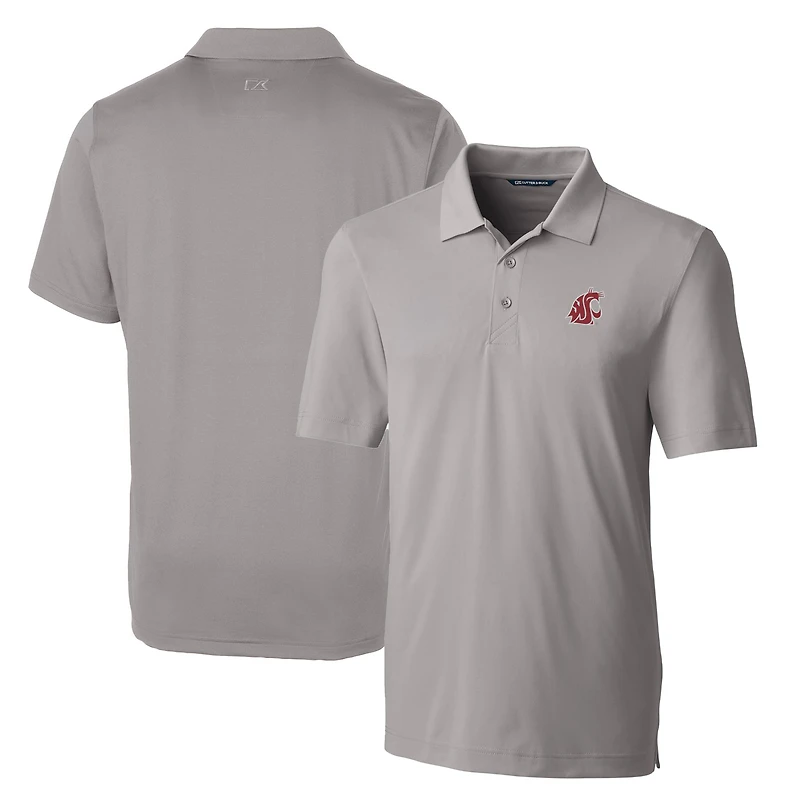 Men's Cutter & Buck Gray Washington State Cougars Big & Tall Forge Stretch Polo