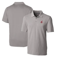 Men's Cutter & Buck Gray Washington State Cougars Big & Tall Forge Stretch Polo