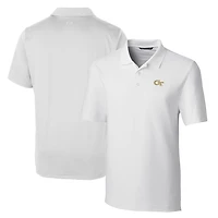 Men's Cutter & Buck White Georgia Tech Yellow Jackets Big & Tall Forge Stretch Polo
