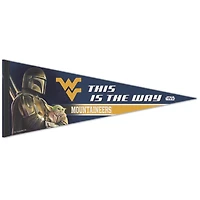 WinCraft West Virginia Mountaineers 12" x 30" Premium Quality Star Wars the Mandalorian Pennant