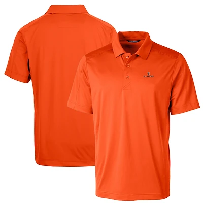 Men's Cutter & Buck Orange Illinois Fighting Illini Big & Tall Prospect Textured Stretch Polo