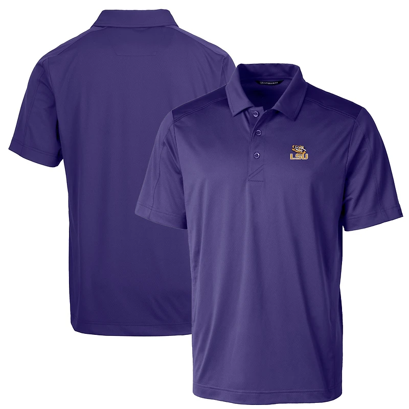 Men's Cutter & Buck Purple LSU Tigers Big & Tall Prospect Textured Stretch Polo