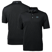 Men's Cutter & Buck Black Florida Gators Big & Tall Virtue Eco Pique Tile Print Recycled Polo