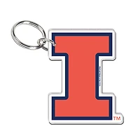 WinCraft Illinois Fighting Illini Premium Acrylic Team Key Ring