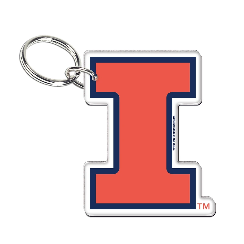 WinCraft Illinois Fighting Illini Premium Acrylic Team Key Ring