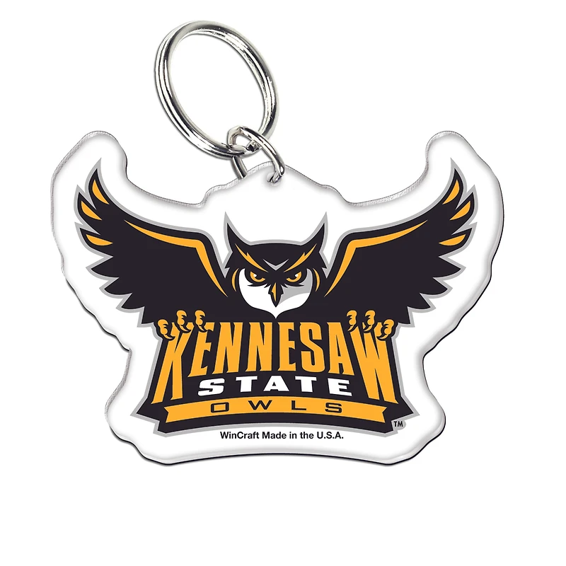 WinCraft Kennesaw State Owls Premium Acrylic Team Key Ring