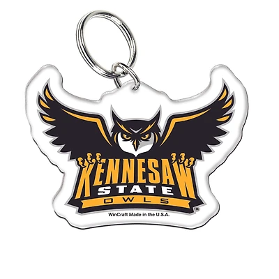 WinCraft Kennesaw State Owls Premium Acrylic Team Key Ring