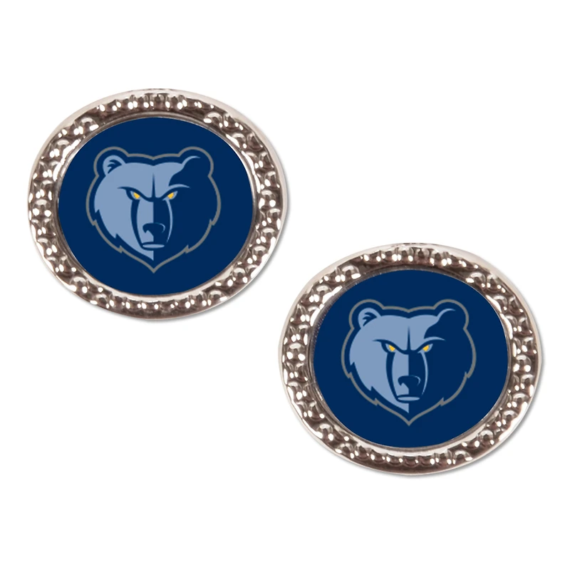 Memphis Grizzlies WinCraft Oval Post Earrings