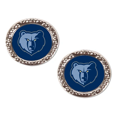 Memphis Grizzlies WinCraft Oval Post Earrings