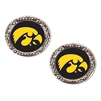 WinCraft Iowa Hawkeyes Round Team Post Earring