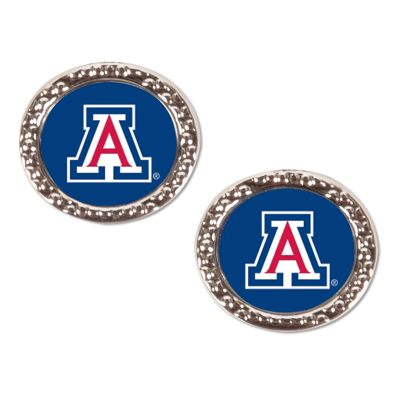 WinCraft Arizona Wildcats Round Team Post Earring