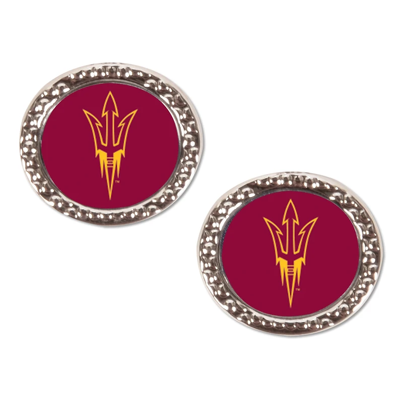 WinCraft Arizona State Sun Devils Round Team Post Earring