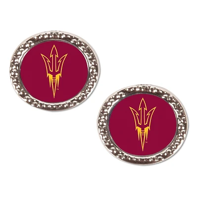 WinCraft Arizona State Sun Devils Round Team Post Earring
