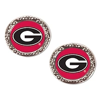 WinCraft Georgia Bulldogs Round Team Post Earring