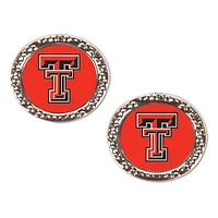 WinCraft Texas Tech Red Raiders Round Team Post Earring
