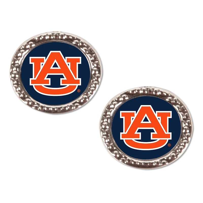 WinCraft Auburn Tigers Round Team Post Earring