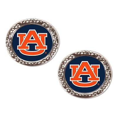 WinCraft Auburn Tigers Round Team Post Earring
