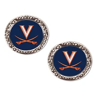 WinCraft Virginia Cavaliers Round Team Post Earring
