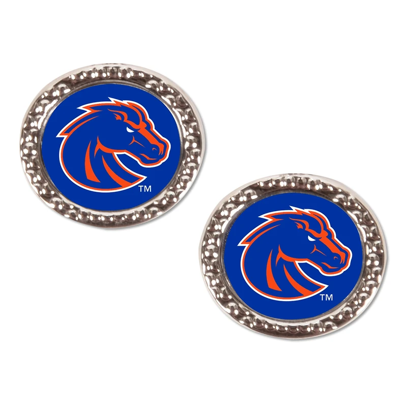 WinCraft Boise State Broncos Round Team Post Earring