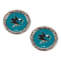 WinCraft San Jose Sharks Round Team Post Earring
