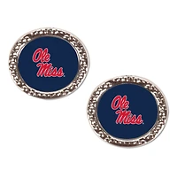WinCraft Ole Miss Rebels Round Team Post Earring
