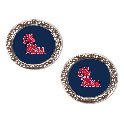 WinCraft Ole Miss Rebels Round Team Post Earring