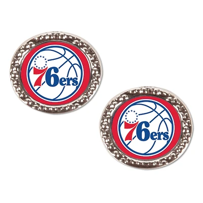 WinCraft Philadelphia 76ers Round Team Post Earring